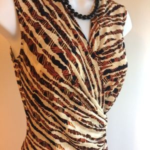 Anne Klein Stretch Sheath Ruched Dress